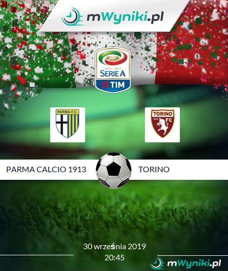 Parma Calcio 1913 - Torino wynik 30 września 2019 Serie A