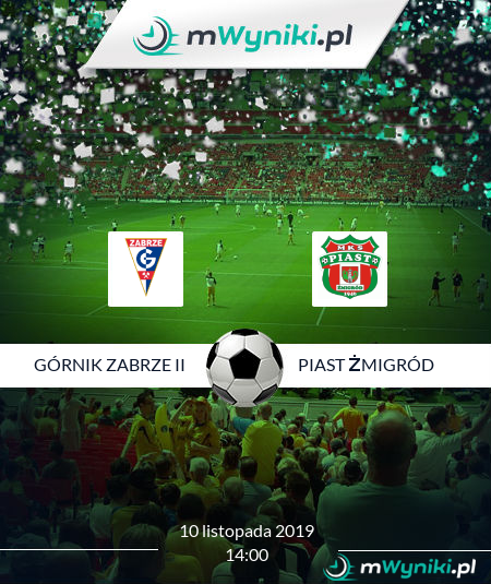 Górnik Zabrze II - Piast Żmigród wynik 10 listopada 2019 3 liga Grupa 3